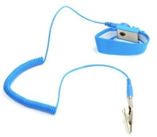 Bluecell light blue color 1.5m anti-static wrist strap/band with adjustable for sale