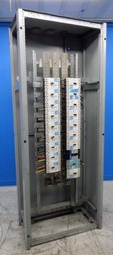 36&#034; x 18&#034; x 90&#034; electrical load center panel + circuit breakers 150 100 125 amps for sale