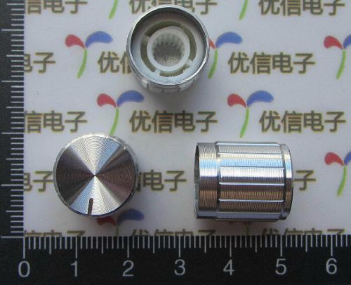 Dz409 15mm x 16.5mm aluminum alloy potentiometer knob silver ~1pcs~ for sale