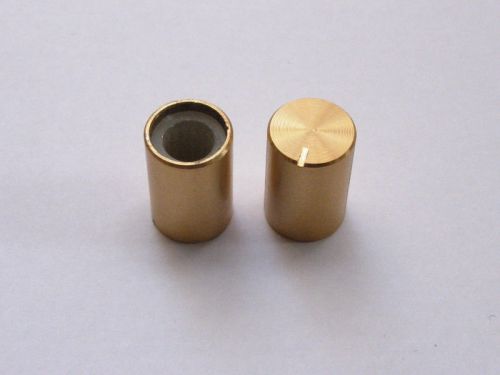 50pcs aluminum gold knobs volume tone control knob 15mmx10mm for sale
