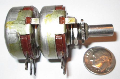 10k-10k ohm dual allen-bradley type j 2 watt potentiometer linear  1 pcs.  nos for sale