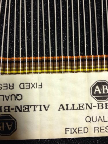 102 Pcs. Allen-Bradley 300 ohms 5% 1/2 Watt Carb. Comp. Resistors