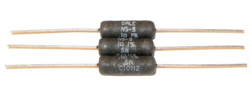 10x Vishay DALE 0.1 Ohm 1% 5W precision non inductive resistor