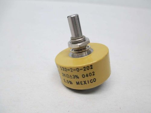 New spectrol 132-2-0-202 vishay potentiometer 2000ohm resistor d355837 for sale