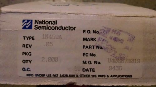2000 National Semiconductor 1N459A Rev .05 Diodes