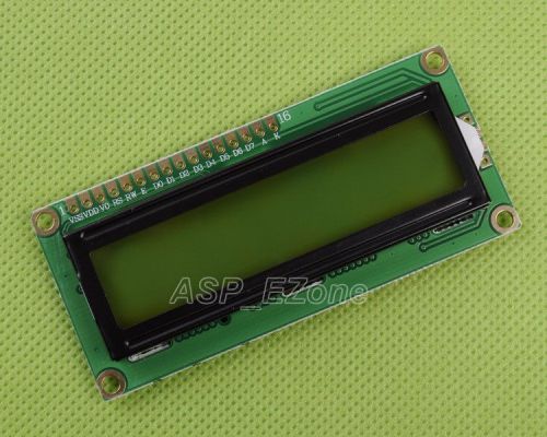 1pcs 1602 lcd verdant characters yellow backlight hd44780 new for sale
