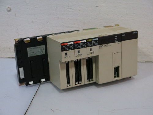OMRON SYSMAC C200HE PLC SYSTEM, CPU42, POWER, I/O, C200HR-CPU42