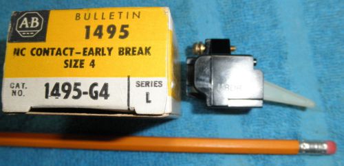 Allen Bradley 1495 1495-G4 NC Contact- Early Break Switch Motor Control