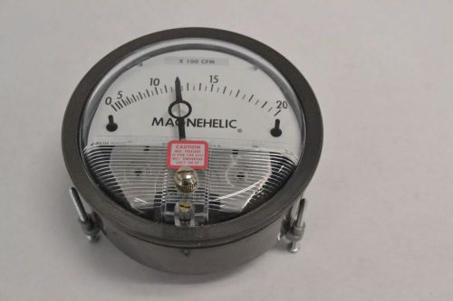 Dwyer w09h ww magnehelic 0-2000cfm pressure 4-3/4in dial 1/8 in gauge b288014 for sale