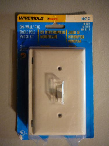 Wiremold On-Wall PVC Single-Pole Switch Kit NM2-S (Ivory)