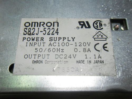 (M6-2) 1 OMRON S82J-5224 POWER SUPPLY