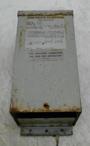Acme electric corp. power transformer, # t-1-53011, 1 phase, used, warranty for sale