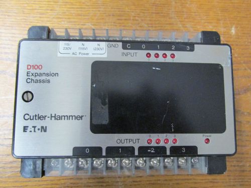 Cutler Hammer D100ERA8 Expansion Chassis 8 I/O Expansion 4-115VAC Inputs