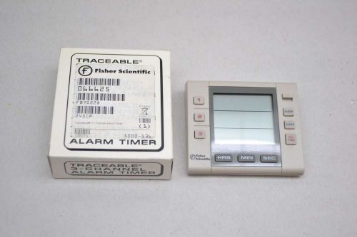 NEW FISHER SCIENTIFIC 06-662-5 TRACEABLE 3 CHANNEL ALARM TIMER TIMER D431901