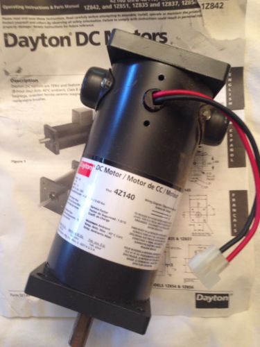 Dayton Permanent Magnet DC Motor 1/8HP, 1800RPM,90V DC