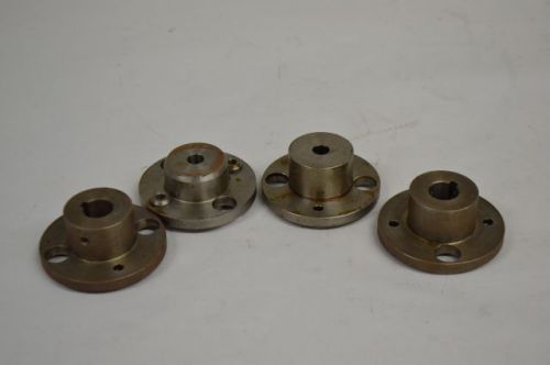 LOT 4 NEW REXNORD ASSORTED HUBEX END HUBS ROUGH FINISHED 3/8IN 5/8IN D204752