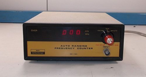 OLD VINTAGE HEATH SCHLUMBERGER FREQUENCY COUNTER MODEL SM-1189A