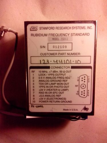 Rubidium Frequency Standard Stanford Research Systems  TSD12 similar as PRS10