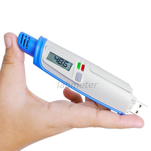 Usb pen type digital display thermometer &amp; hygrometer datalogger measurer tool for sale