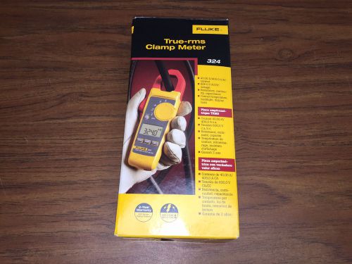 New fluke 324 40/400a ac, 600v ac/dc trms clamp meter for sale