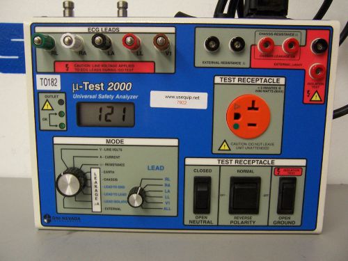 7922 dni nevada u-test 2000 universal safety analyzer for sale