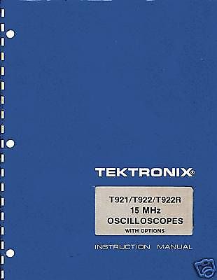 TEKTRONIX T921 T922 T922R SERVICE MANUAL WITH OPTIONS