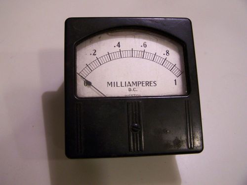 Weston Milliamperes DC Meter  0 to 1 ma   -6