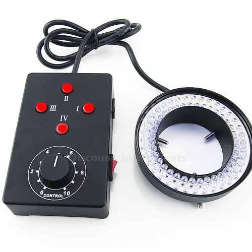 72 LED MICROSCOPE/CAMERA ILLUMINATOR Ring Light with ESD and Four Zone Control