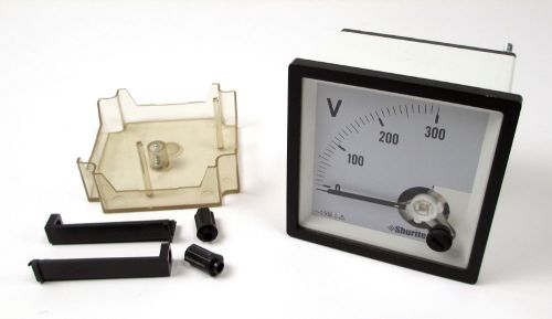 Shurite Analog Panel Meter 0 to 300V AC 90 Degree Scale Voltmeter VAC