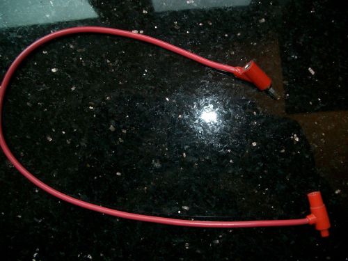 Bnc to banana plug cable, 17&#034;, red, highly unusual for sale