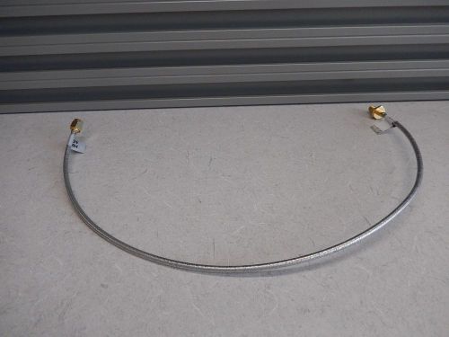 GOLD PLATED BELDEN 20 GHz SMA BULKHEAD RG-402 FLEXIBLE CABLE ASSEMBLY 18&#034;  1138