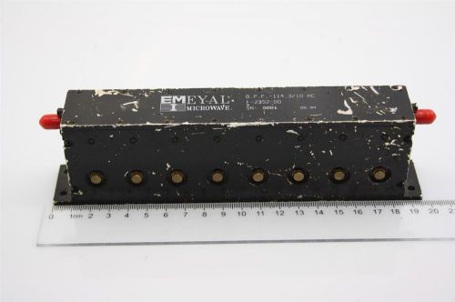 EMI Eyal Microwave BPF Radio Band Pass Filter 127/8 MHz TESTED