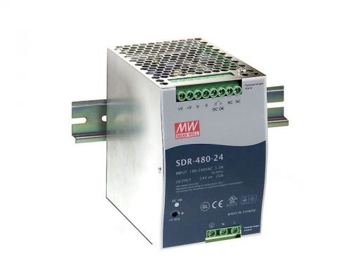 Mean well sdr-480p-48 ac/dc power supply single-out 48v 10a 480w 11-pin new for sale