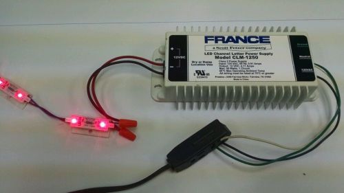 France led channel letter power supply clm-1250 hevy duty large 12 volt power