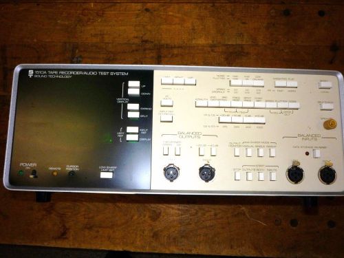 SOUND TECHNOLOGY 1510A TAPE RECORDER / AUDIO TEST SYSTEM