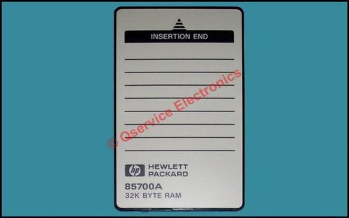 Hewlett-packard hp 85700a 32k memory card for analyzers verified ok for sale
