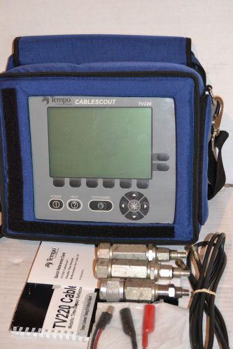GreenLee Tektronix CableScout TV220 Tempo CATV TDR Cable Tester TV-220 Opt STD