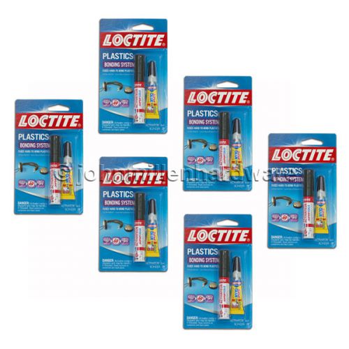 Loctite plastic bonding system, 6 packs for sale