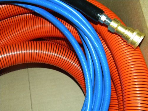 Carpet cleaning 25ft vacuum &amp; solution hoses w/qd  orange for sale