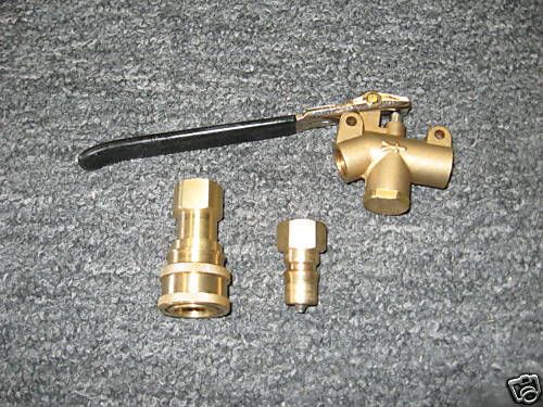Brass Wand Angle Valve with M-F Quick Disconnect Combo