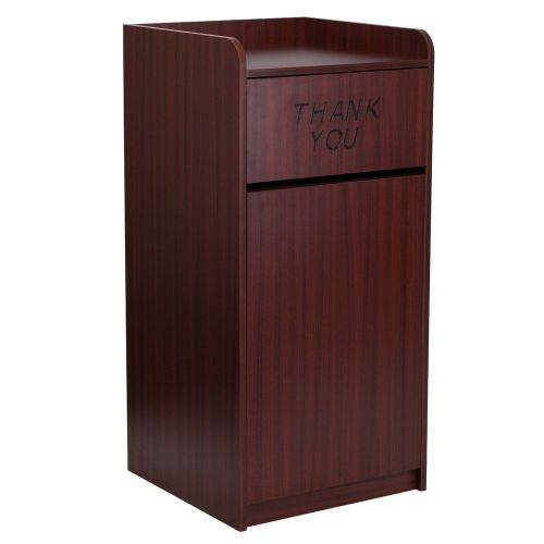 Commercial Restaurant Large Tray Receptacle Trash Can Garbage Waste Bin Holder