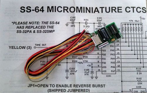 Communications Specialists Micro-Mini SS-64 CTCSS Encoder PL Tone Board