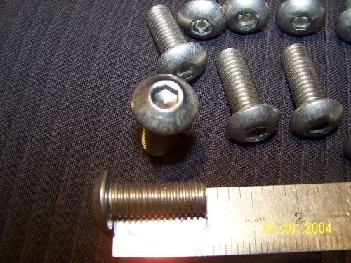 3/8-16 x 1&#034; stainless steel button head bolt 17 pcs for sale