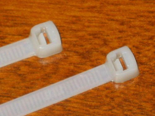 Thomas &amp; Betts 7.5inch 50LB Natural Catamount Cable Ties L-7-50-9-C QTY-100 NEW