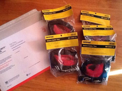 RESELL these five bags of ROCKBAG cable ties.  five bgs of ten. FIFTY STRAPS
