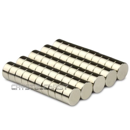 50pcs Super Strong Round Cylinder Magnet 10 x 5mm Disc Rare Earth Neodymium N50
