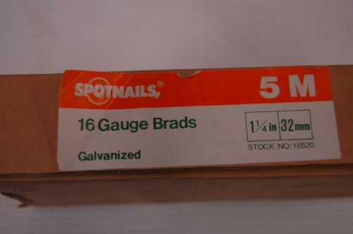 SPOTNAILS  16 Ga. 1 1/4&#034;  32mm Brad Nails   (18519)