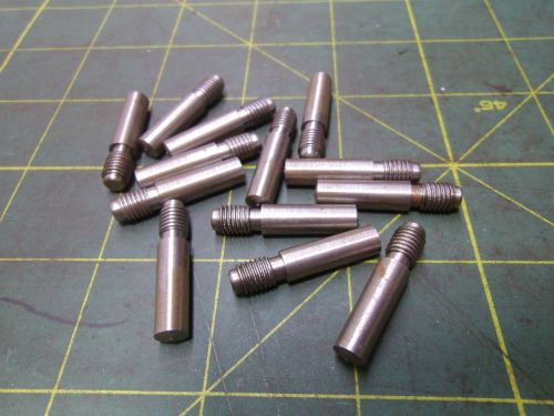 (13)threaded taper dowel pins #4 x 3/4&#034; large end dia 0.248 1/4-28 thrds #52247 for sale