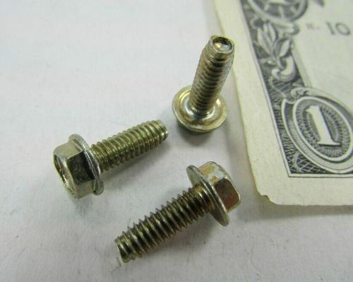 100 hex washer head thread forming machine screws #8-32 x 1/2&#034; zinc chromate for sale