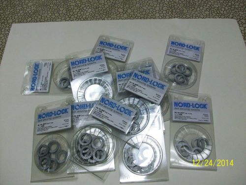 Lot of 104 new nord-lock nl16 5/8&#039;&#039; lock washers mpn 1536 104 glued pairs for sale